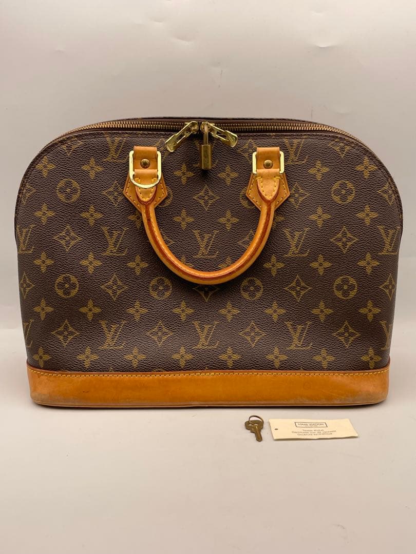 Louis Vuitton モノグラム ハンドバッグ アルマ 鍵付き