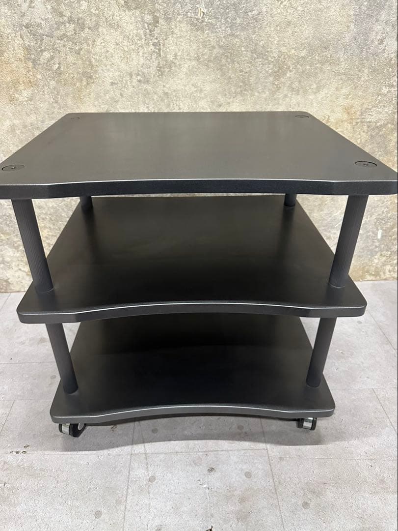 TAOC 3段 オーディオラック キャスター付 防振 設置台