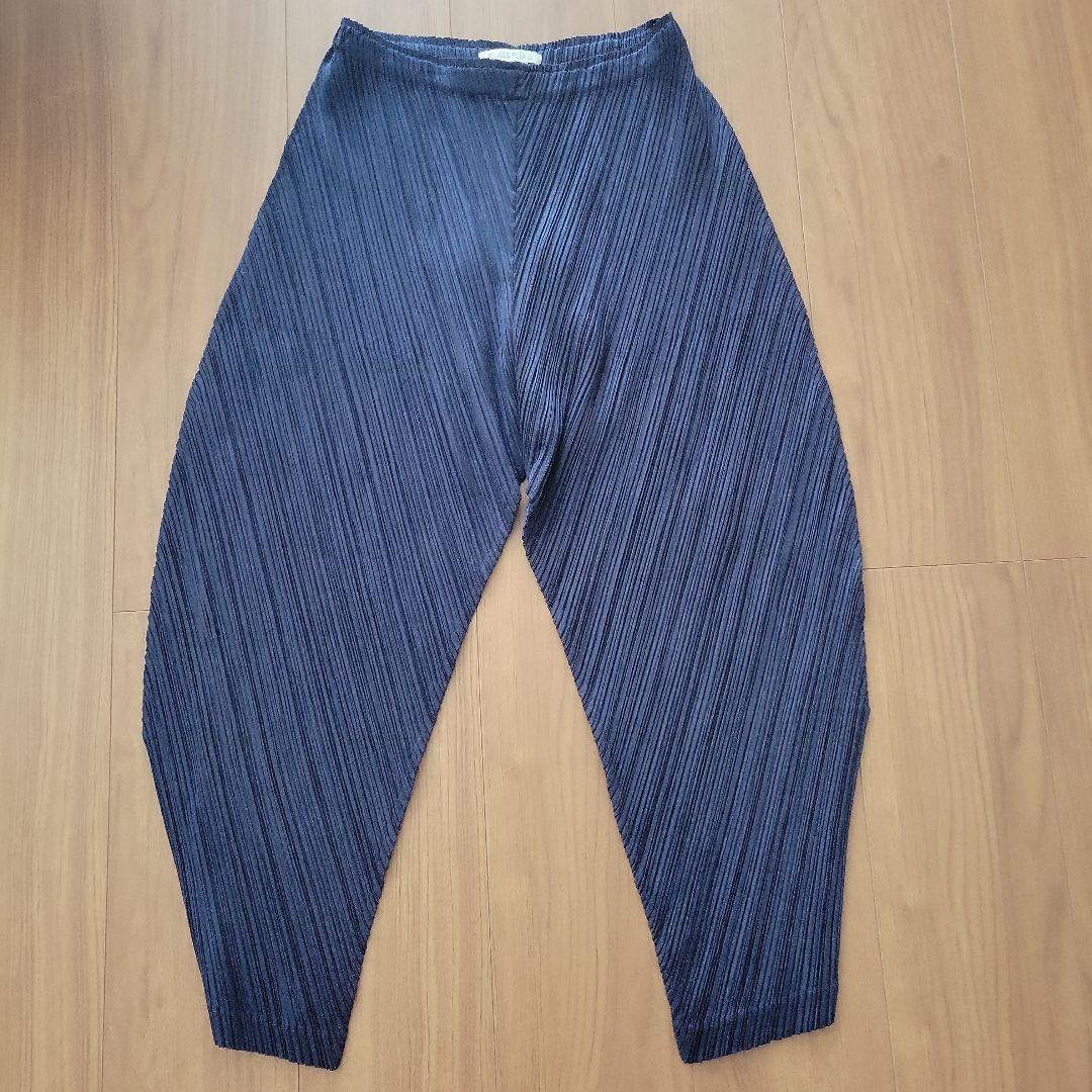 ネイビー プリーツプリーズ