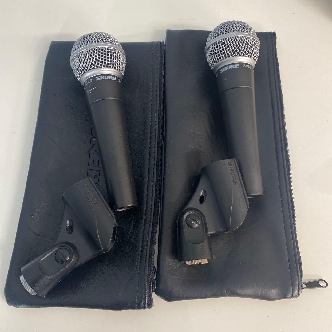 SHURE SM58 2本セット ホルダー付