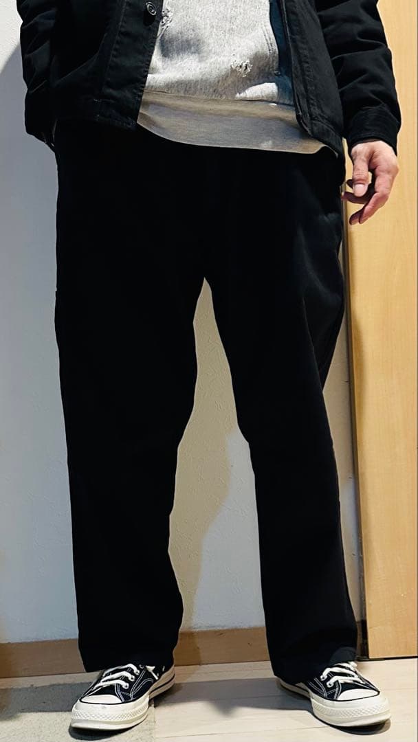supreme work pants チノパン　34 黒