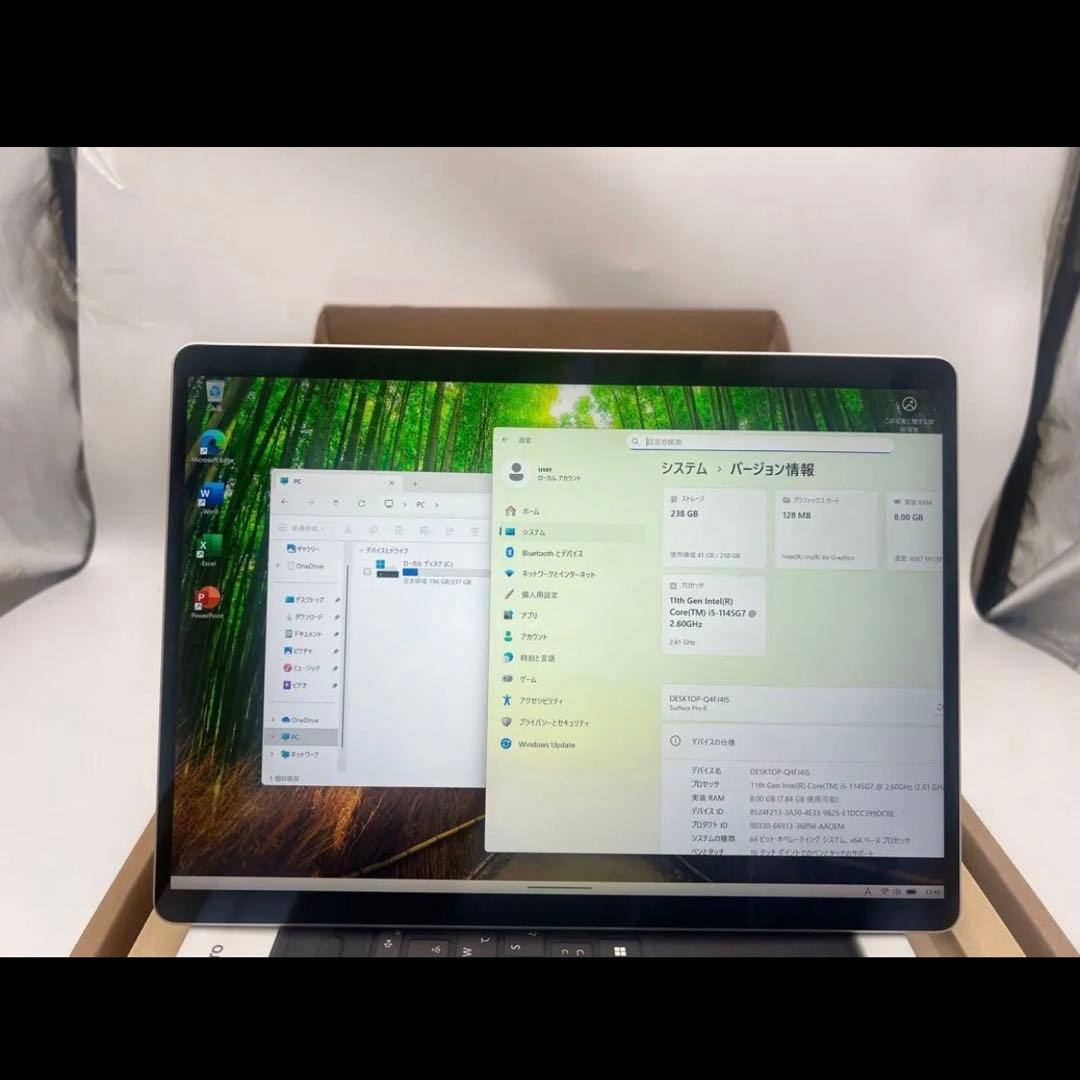 Surface Pro8　 [core i5 1145G7 メモリ8GB