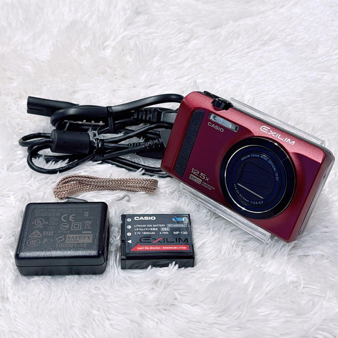 【美品】 CASIO EXILIM EX-ZR310 レッド デジタルカメラ