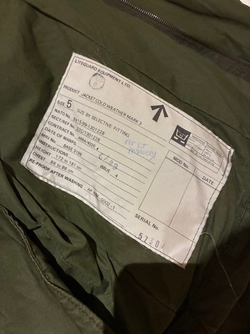 象*様 80s MK3 イギリス軍　ミリタリー ジャケット