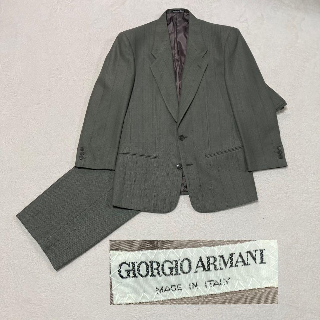 美品　ジョルジオアルマーニ　ヴィンテージ スーツ　サイズM相当　イタリア製