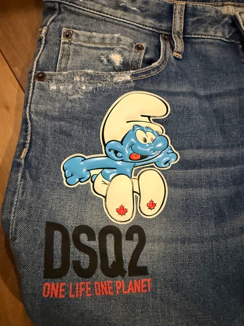 週末大幅値下げ！超美品！dsquared2スマーフコラボskaterjean
