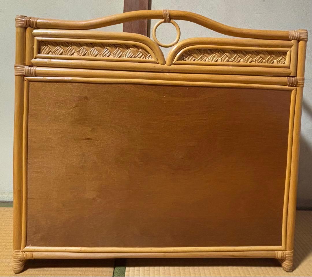 ラタン製 4段チェスト タンス 収納 家具