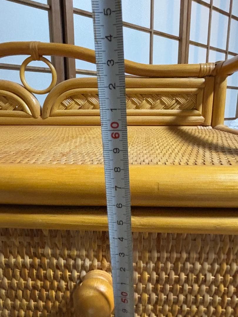 ラタン製 4段チェスト タンス 収納 家具