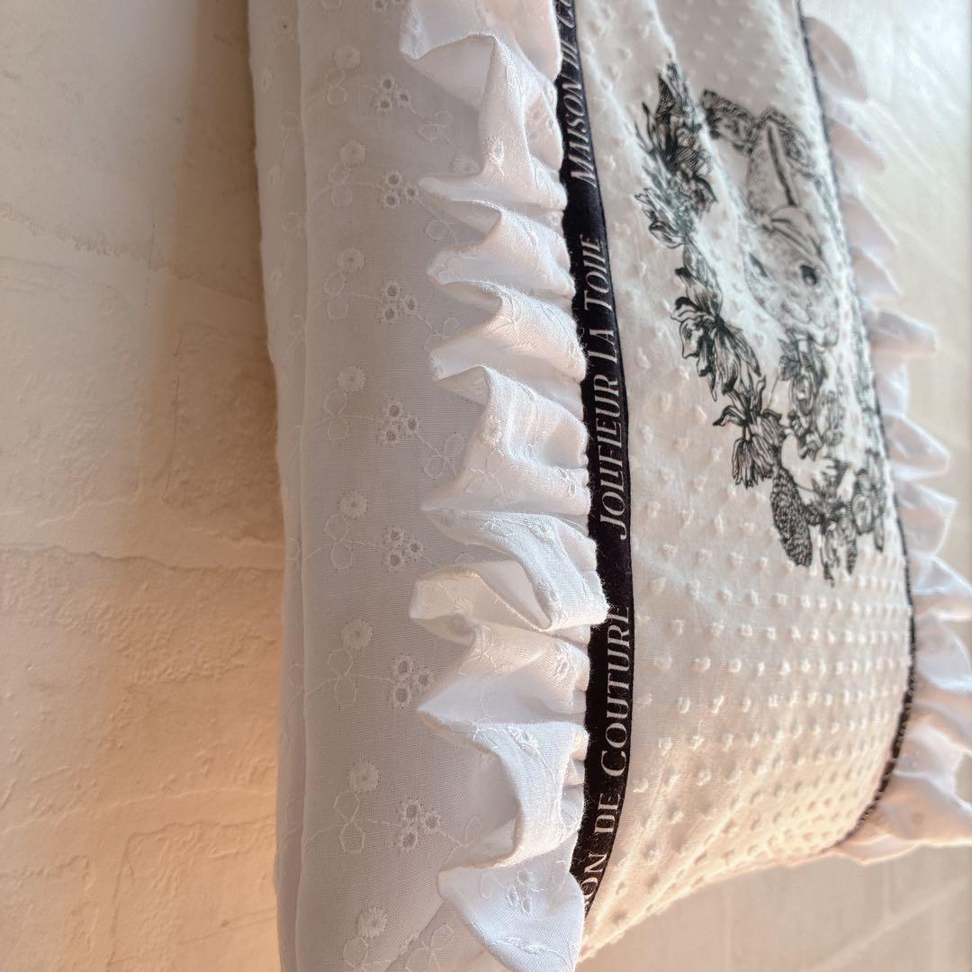 436 ジョリーフルール エピファニー フリルトートバッグ うさぎ