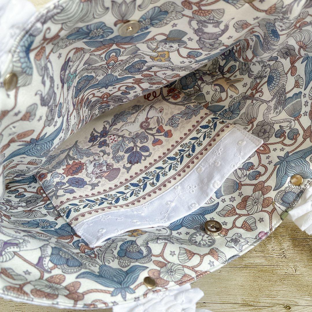 436 ジョリーフルール エピファニー フリルトートバッグ うさぎ