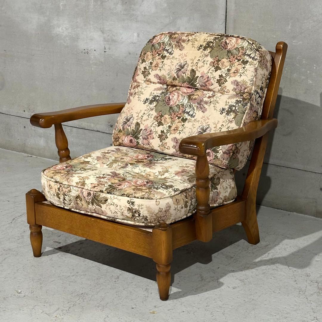 ✦80s✦ コスガ家具 KOSUGA 1Pソファ アームチェア｜昭和 ゴブラン織