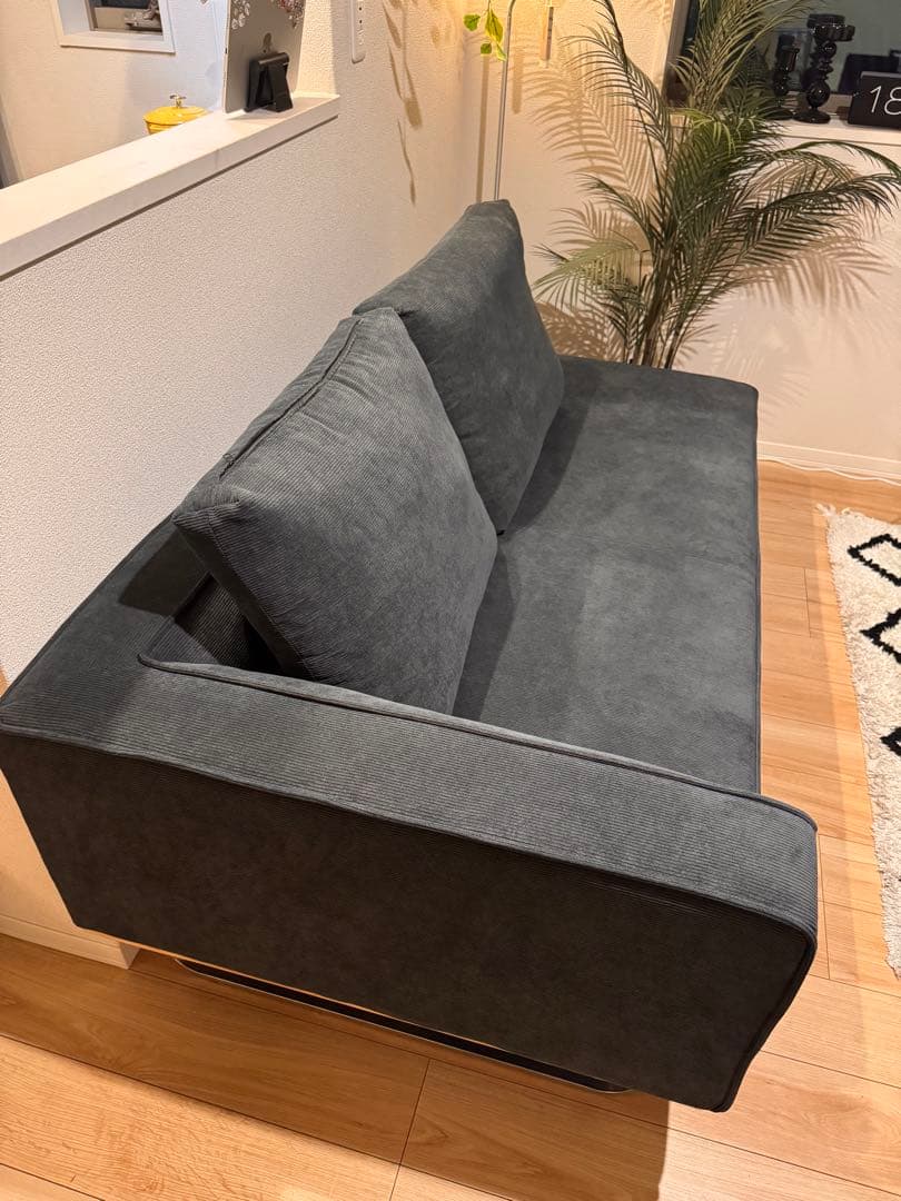 【送料込】コーデュロイ カウチソファ ( 2人掛け、3人掛け )