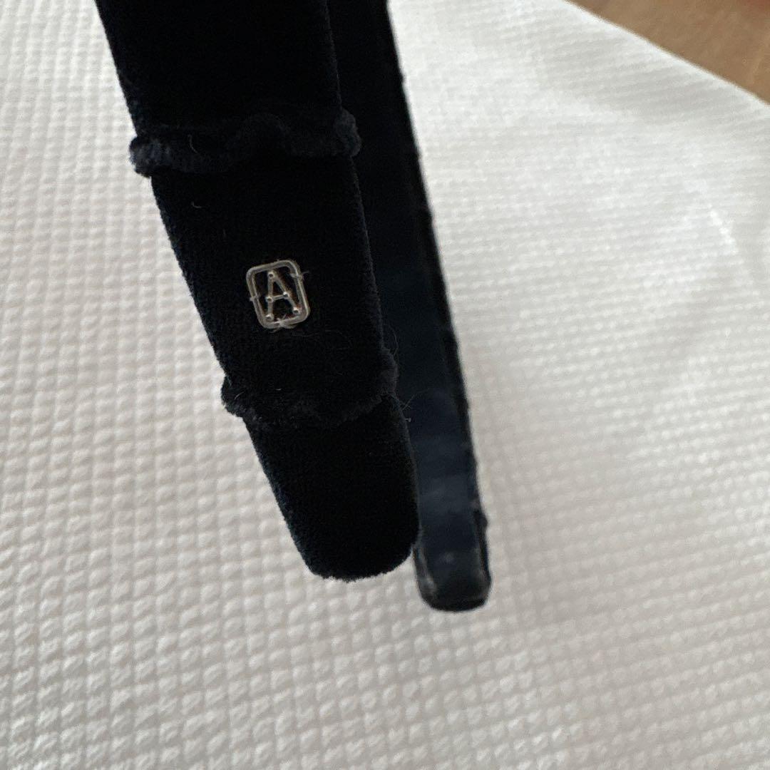 アレクサンドルドゥパリ ベロア カチューシャ ブラック