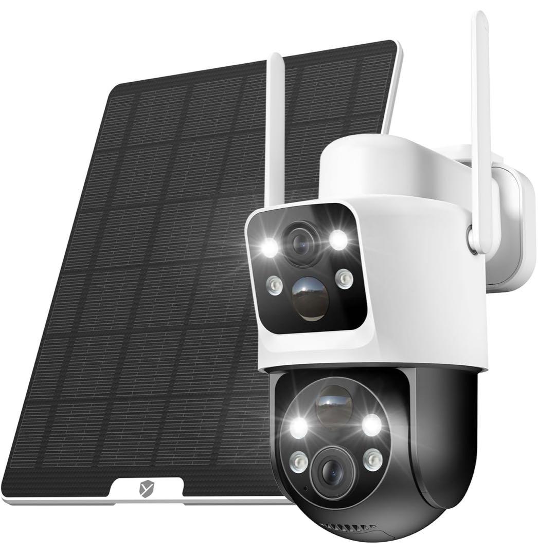 防犯カメラ 屋外 ソーラー YESRAMO監視カメラ 屋外 ソーラー PIR