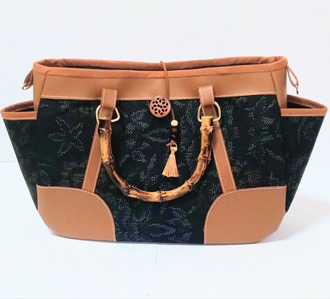 おくらちゃん♪大島紬2wayチューリップバッグ