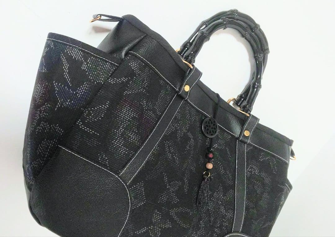 おくらちゃん♪大島紬2wayチューリップバッグ