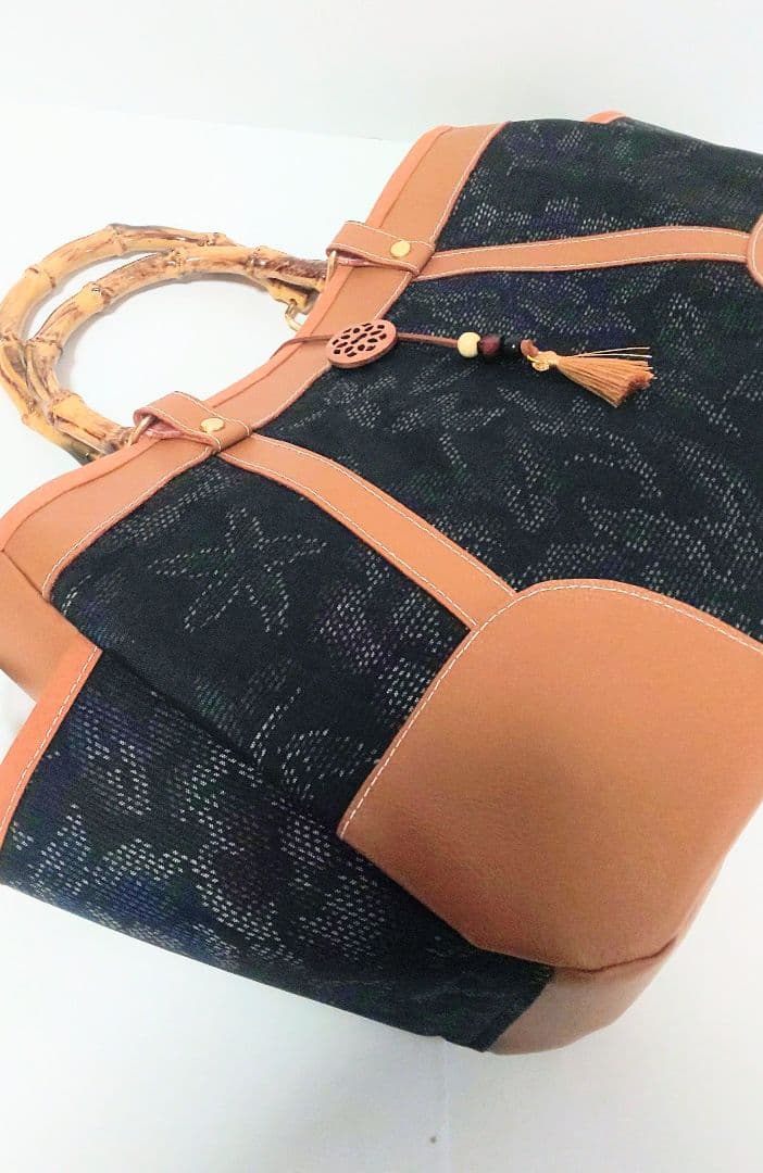 おくらちゃん♪大島紬2wayチューリップバッグ