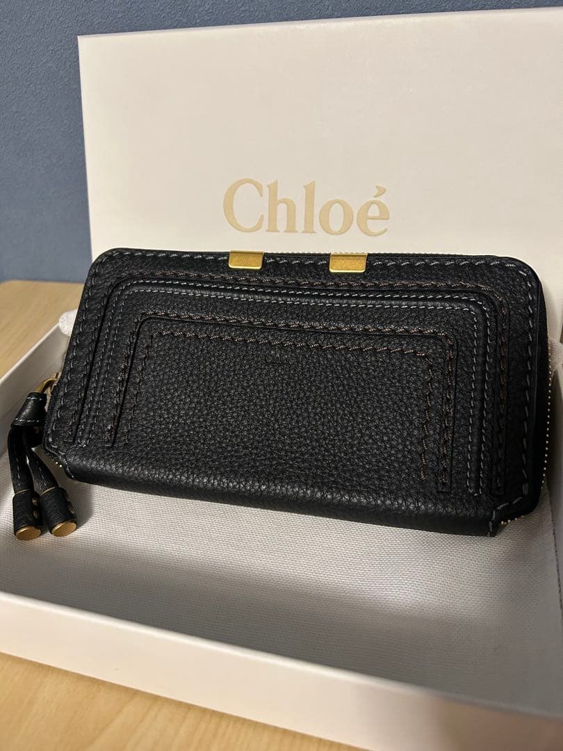 Chloé ブラック レザー 長財布