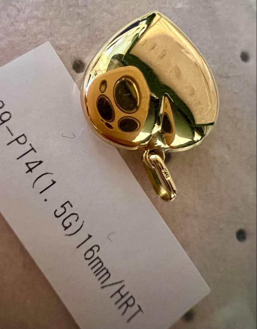 【値下げ】18金レディースペンダントタップ/チャームハート　セール❣️