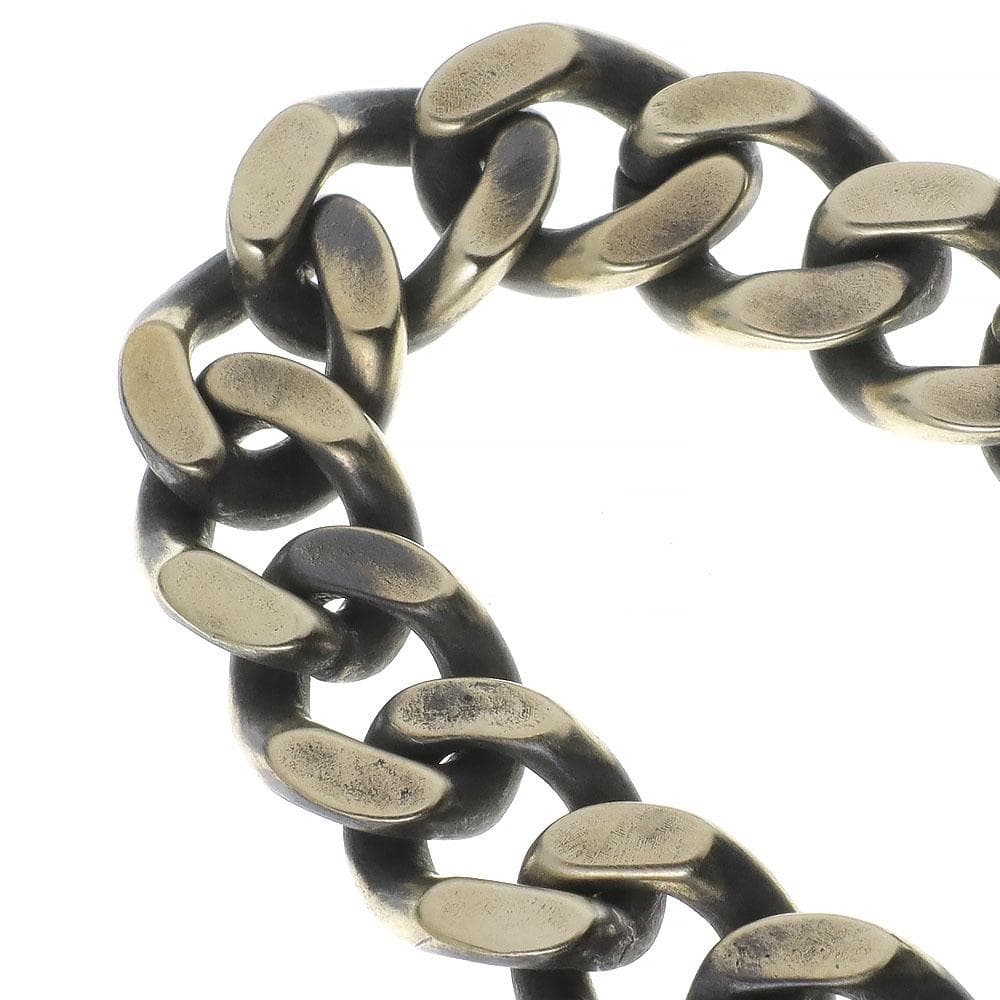 真鍮 ブラス ウォレットチェーン 喜平チェーン オリジナル 燻し加工 x2個