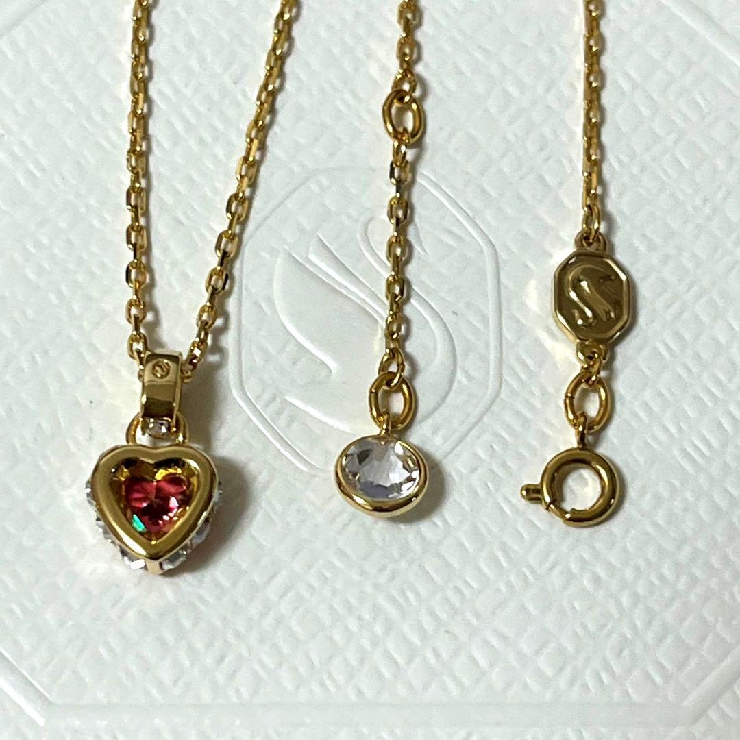 スワロフスキー　ネックレス　Chroma ハート　レッド　正規品　新品　箱付