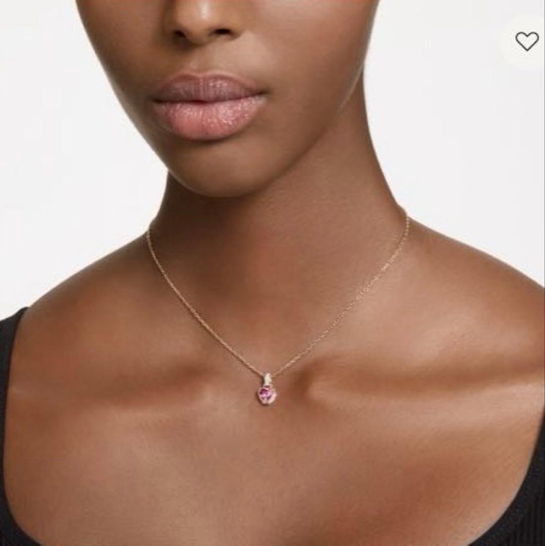 スワロフスキー　ネックレス　Chroma ハート　レッド　正規品　新品　箱付