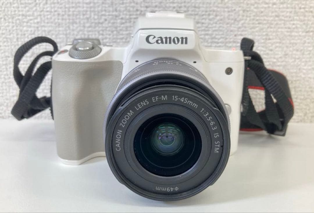 Canon キャノン EOS Kiss M ホワイトミラーレス一眼カメラ