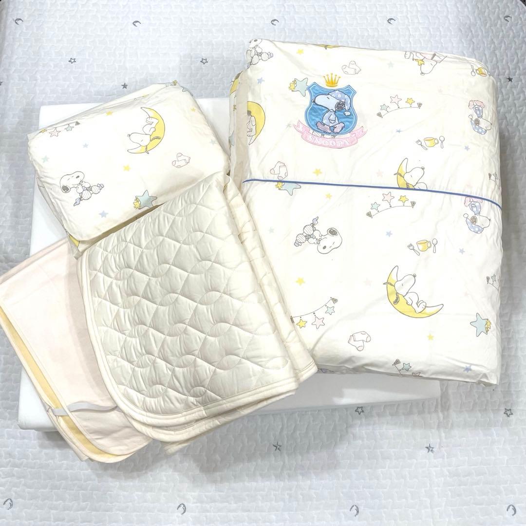 【美品】ベビー布団 8点セット 西川 替えシーツ付き