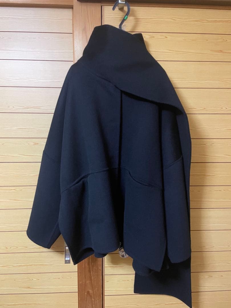 LE CIEL BLEU ルシェルブルー ダブルフェイススカーフウールコート