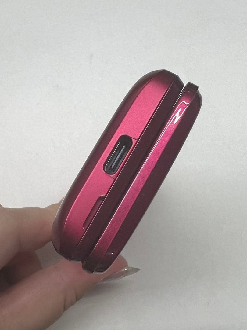 W5J605◆ かんたんケータイ ライト SIMフリー KYF43 ワインレッド