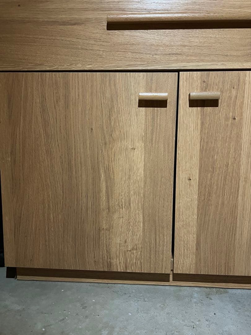 【けん】キッチンカウンター 食器棚北欧風 東馬 大川家具 OCTA120