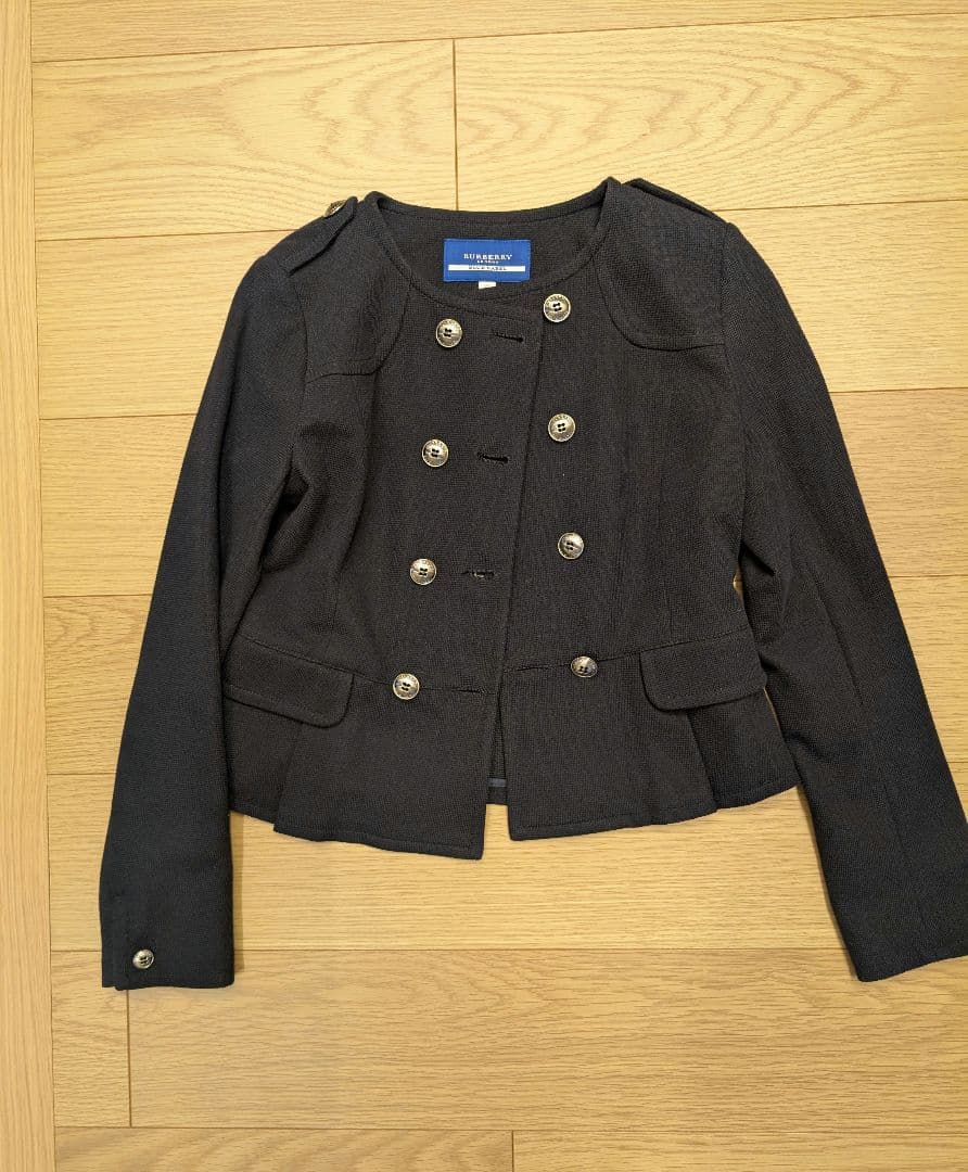BURBERRY ブルーレーベル ノーカラージャケット 36