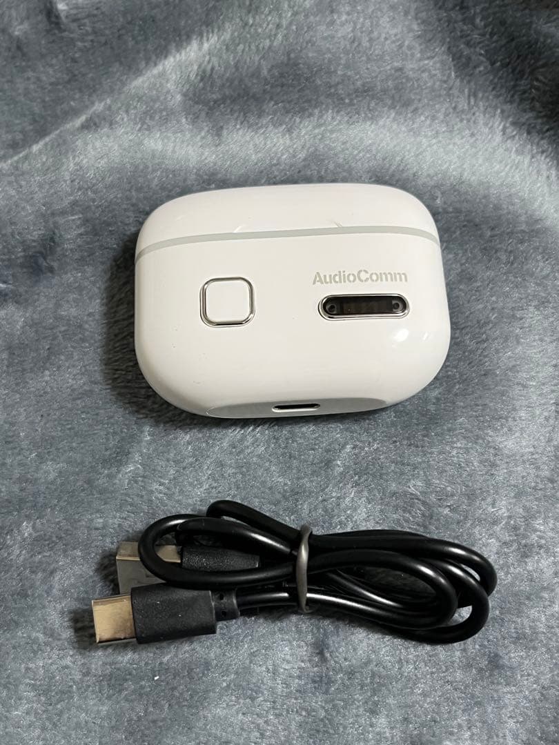 【美品】AudioComm HP-WH500N 完全ワイヤレス集音器