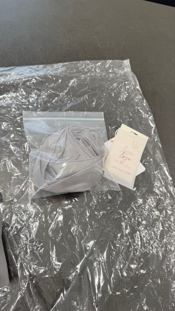 leja オケージョンドレス　グレー　ブルー　水色　パール