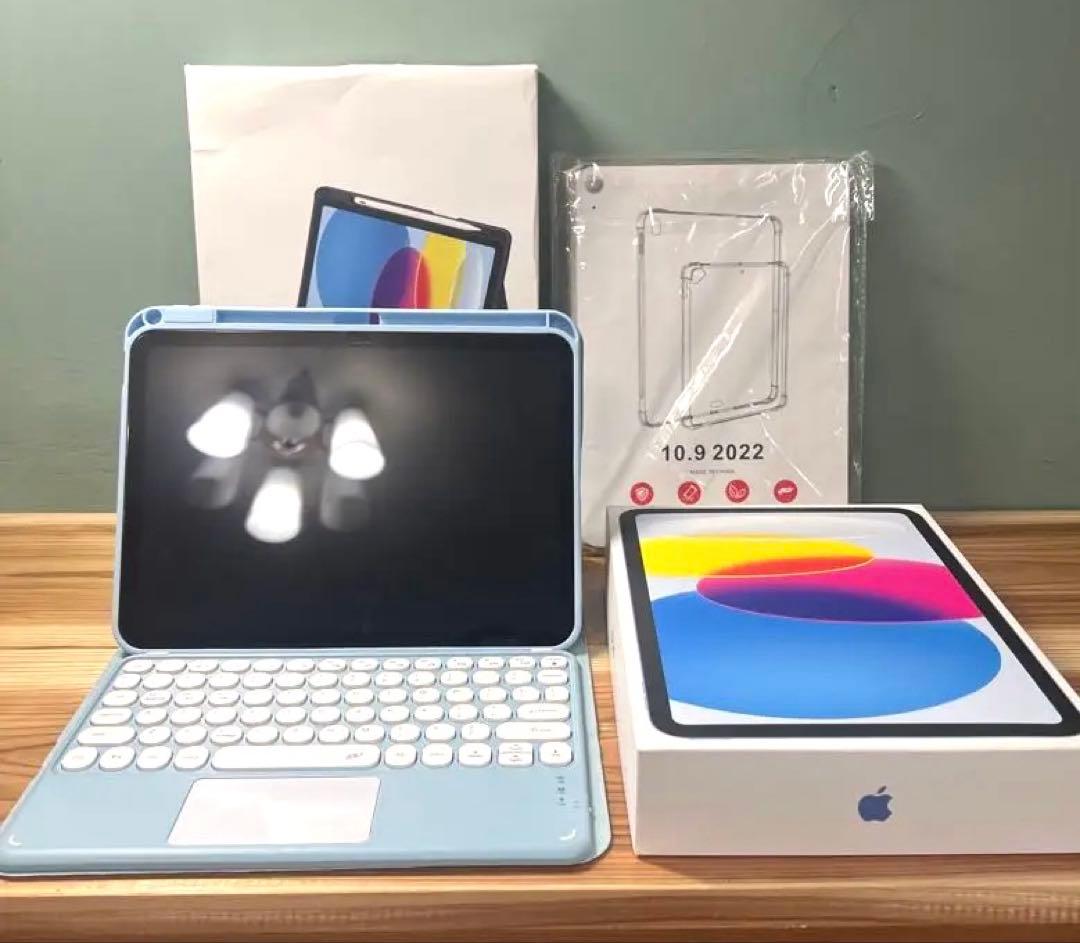 【美品】iPad 本体 ブルー 第10世代 64GB バッテリー容量100%