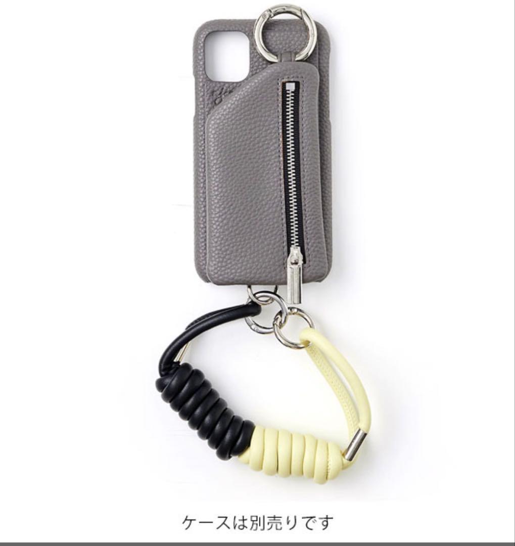 ajew  Flash ブラック iPhone16ケース＋ストラップ