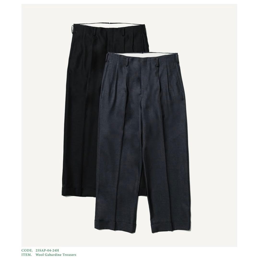 パンツ A.PRESSE 25SS Wool Gabardine Trousers 2