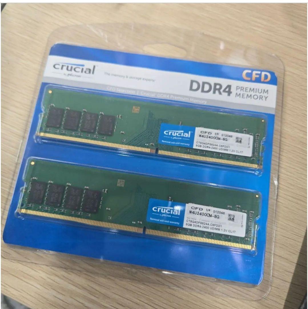 DDR4-2400 (PC4-19200) 8GB×2枚 (16GB)