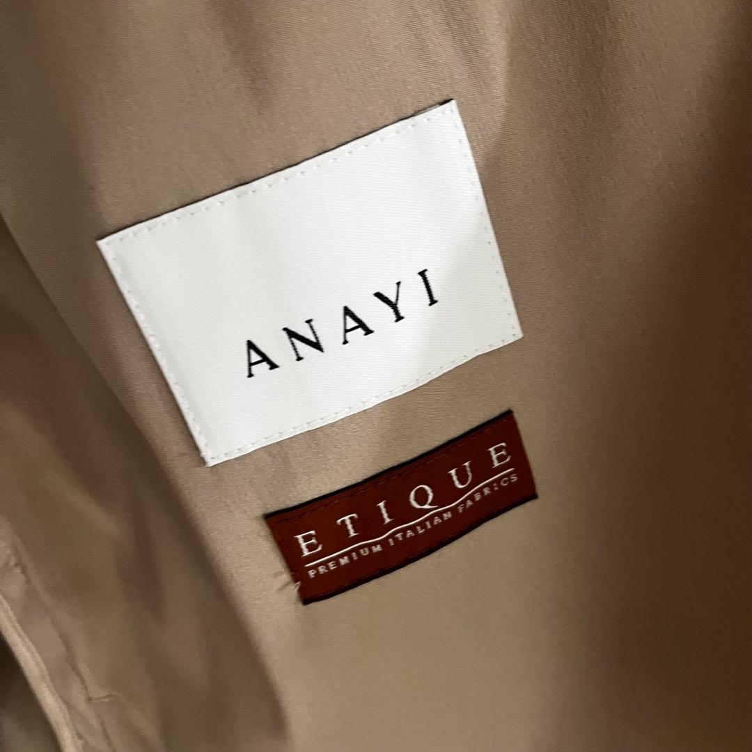 新品☆ANAYI× ETIQUE タフタギャザーロングブルゾン/セオリー、23区