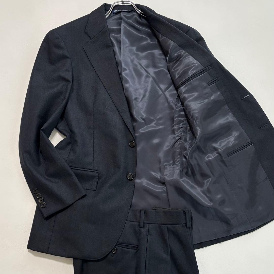 美品 ポロバイラルフローレン スーツ セットアップ Mサイズ 無地 濃紺より