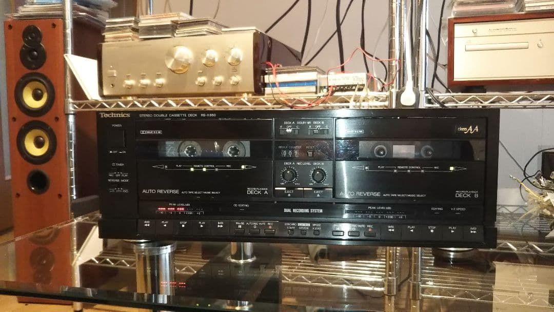 Technics RS-X860 ツイン録音対応ダブルカセットデッキ メンテ済み