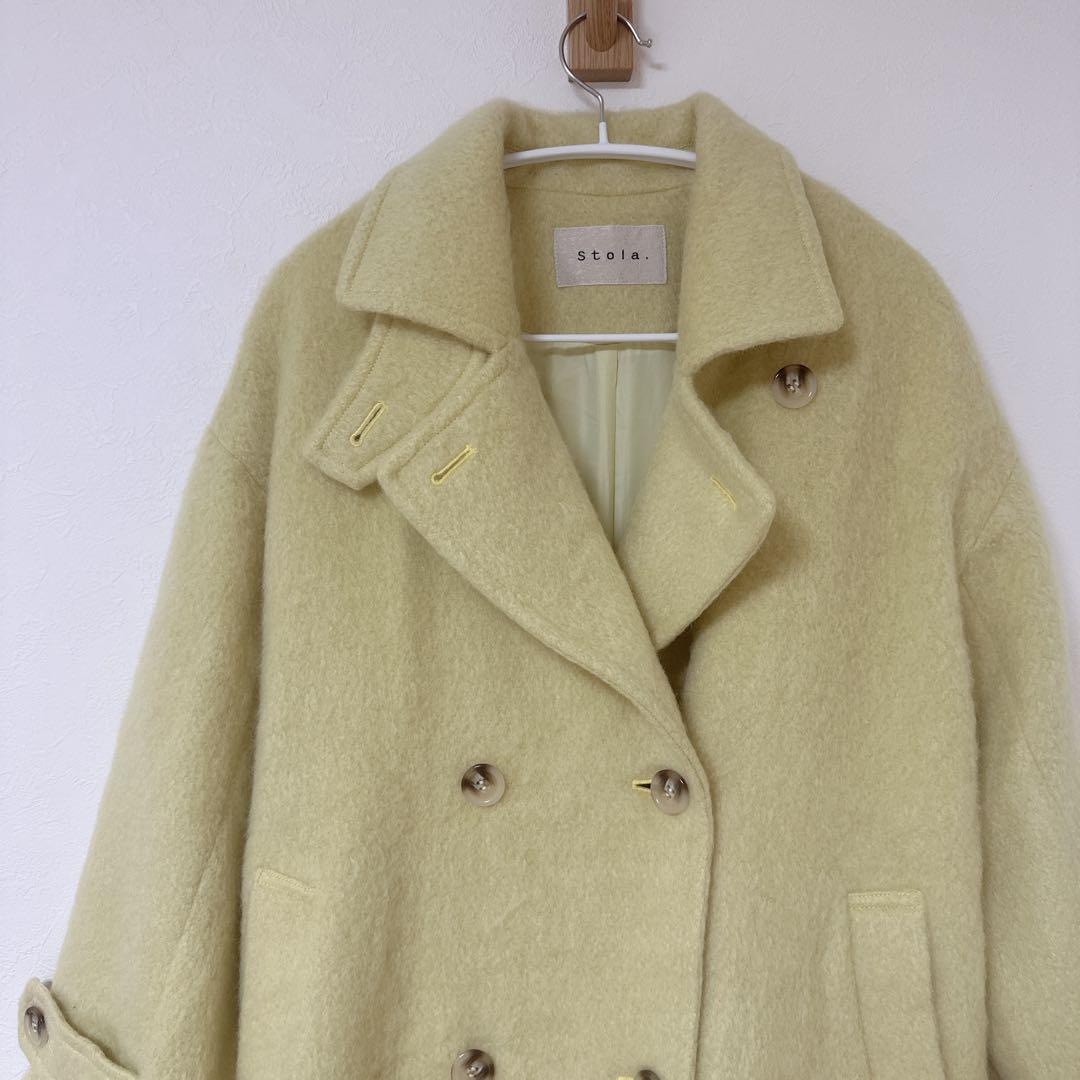 Stola. シャギーラペルコート
