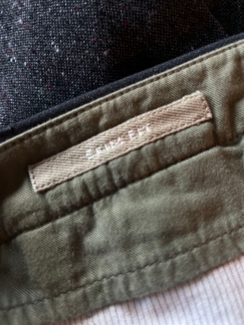 INCOTEX グレーブラウン　スラックス