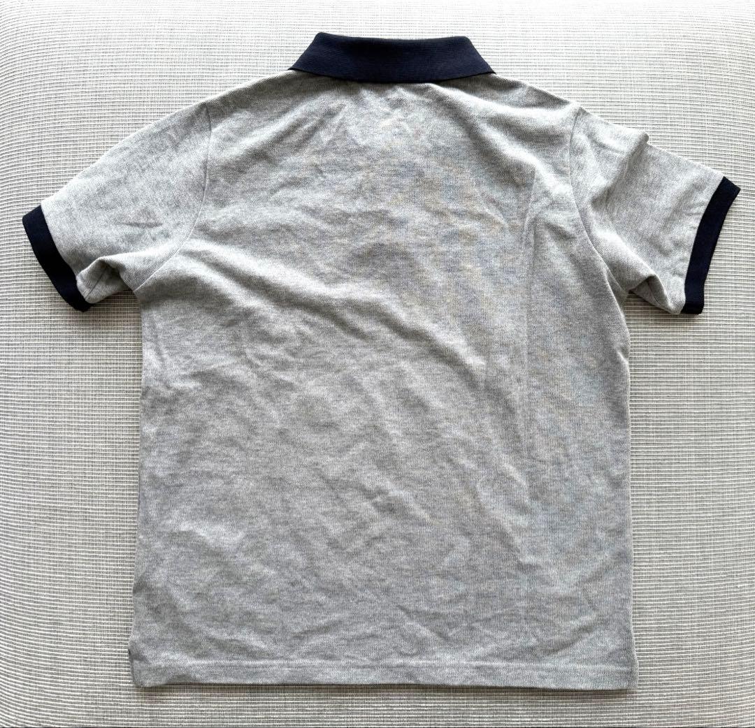 新品未使用 MONCLER モンクレール ポロシャツ ロゴワッペン グレー
