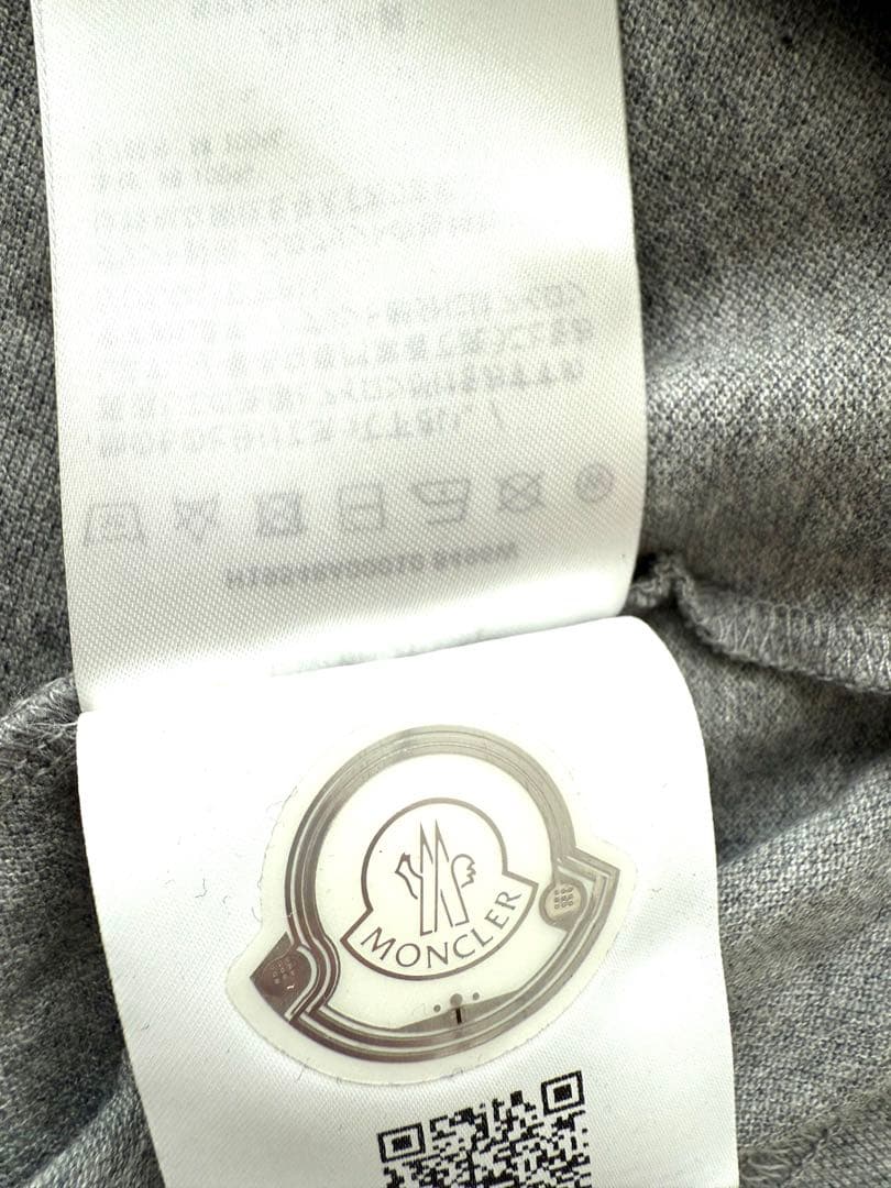 新品未使用 MONCLER モンクレール ポロシャツ ロゴワッペン グレー
