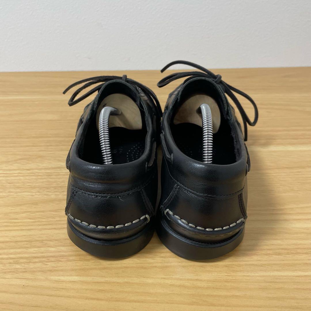 パラブーツ　バース　デッキシューズ　レザー　ブラック　8