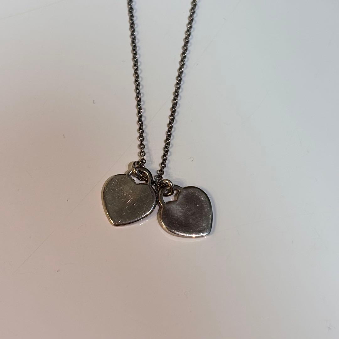 Tiffany & Co. リターントゥティファニー　ダブルハートタグペンダント