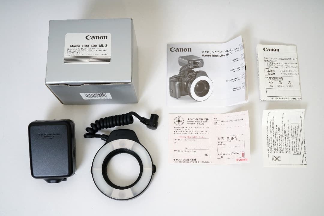 キャノン　マクロリングライト　ML-3　（完全新品）　超超超逸品