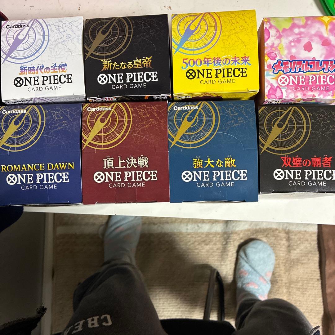 ワンピースカード8BOXテープ付き、まとめ売りセット