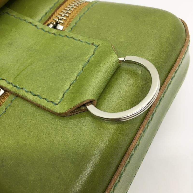 【本革】スマホショルダーバッグ レザーポーチ ウォレット お財布 ハンドメイド